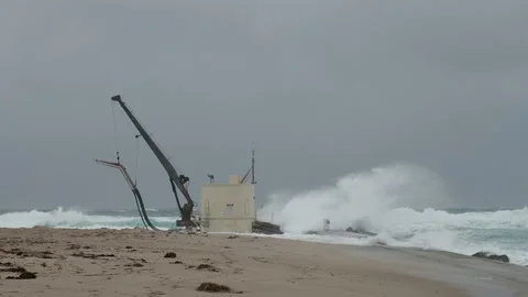 Hurricane Pumphouse Stock Footage 143198460
