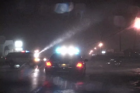 Hurricane road hazard Stock Footage 24523253