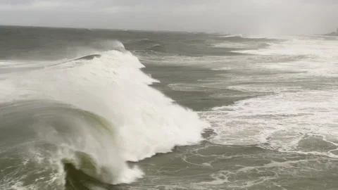 Hurricane Sally big waves Video stock 139599641
