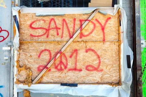 Hurricane sandy 2012 Foto stock