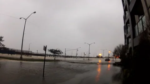 Hurricane Sandy flood Stock Footage 51237860