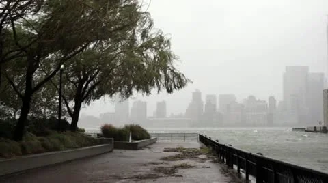 Hurricane Sandy over Manhattan Vidéo 12434038