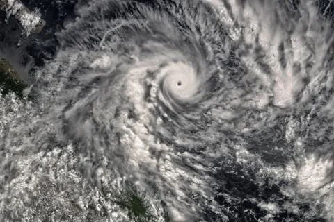Hurricane seen from the space. Elements of this image are furnished by NASA Foto stock