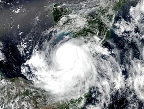 Hurricane seen from the space. Elements of this image are furnished by NASA Foto stock