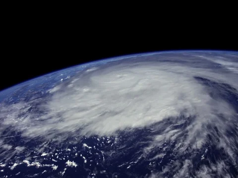 Hurricane As Seen From Space Stock Footage 76168787