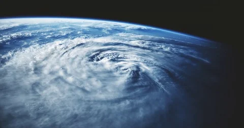 Hurricane as seen from space. Stock Footage 84072804