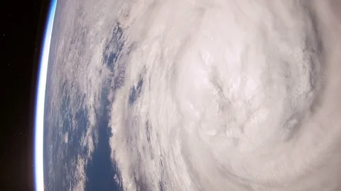 A hurricane as seen from space. Stock Footage 104556100
