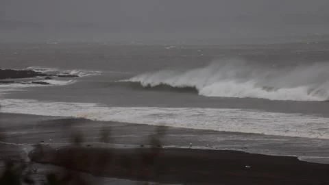 Hurricane Spindrift Stock Footage 265933443