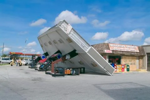 Hurricane storm damage Stock Photos