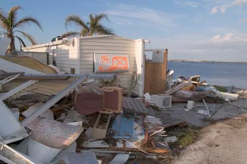 Hurricane storm damage Stock Photos