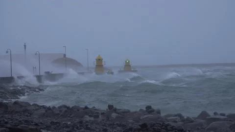 Hurricane Like Storm Stock Footage 149011135