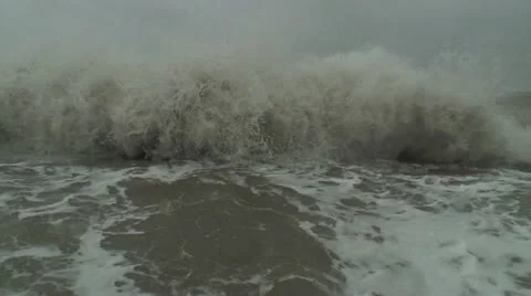 Hurricane storm surge Stock Footage 12574546