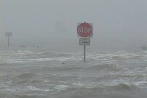 Hurricane Storm Surge Stock Footage 12744626