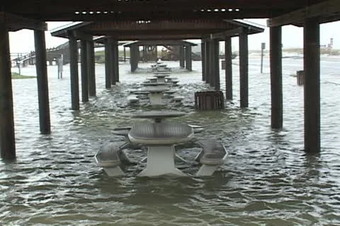 Hurricane Storm Surge Stock Footage