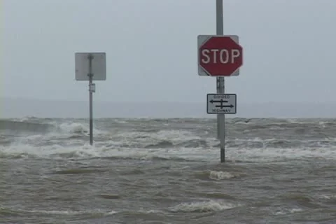 Hurricane Storm Surge Stock Footage 12744643