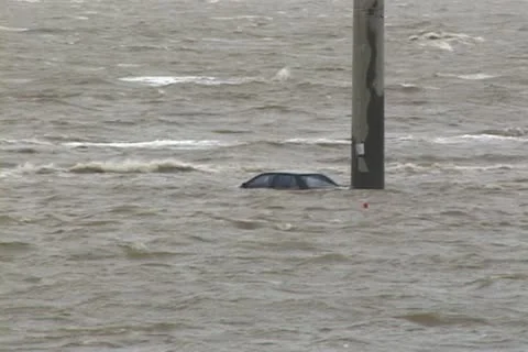 Hurricane Storm Surge Stock Footage 12744690