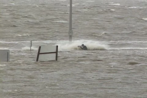 Hurricane Storm Surge Stock Footage 12744741