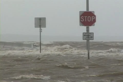 Hurricane Storm Surge Stock Footage 12744771