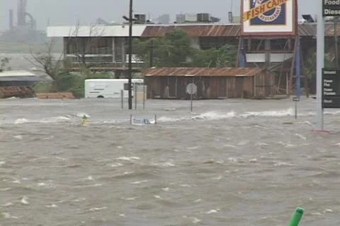 Hurricane Storm Surge Stock Footage 12744786