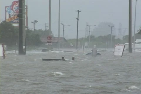 Hurricane Storm Surge Stock Footage 12744829