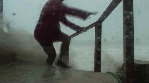 Hurricane Storm Surge Stock Footage 15137141