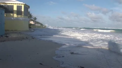 Hurricane Storm Surge Stock Footage