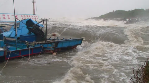 Hurricane Storm Surge Stock Footage 30564989
