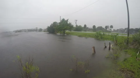 Hurricane storm surge Stock Footage 67295885