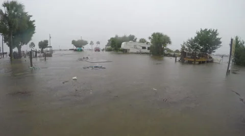 Hurricane storm surge Stock Footage 67297219