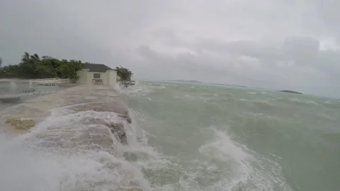 Hurricane storm surge Stock Footage 73041283