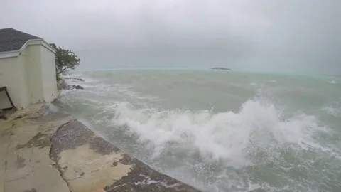 Hurricane storm surge Stock Footage 73042270