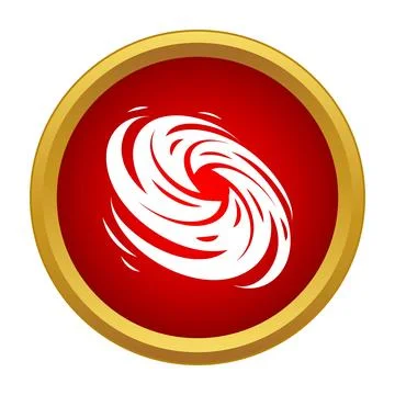 Hurricane storm swirl icon representing extreme weather Stock Illustration