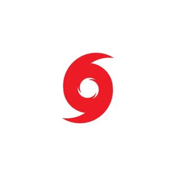 Hurricane symbol, abstract hurricane icon. Stock Illustration