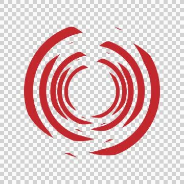 Hurricane symbol icon illustrator Stock Illustration