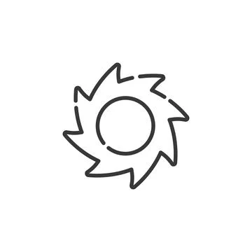 Hurricane thin line icon. Category four. Isolated weather vector illustration Stock Illustration