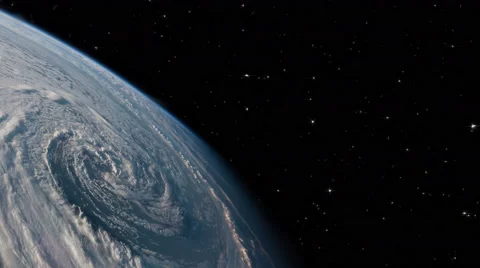 Hurricane view from space - 4K Stock Footage 56284331