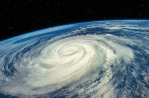 Hurricane view from the space Elements of this image furnished by NASA Stock Photos