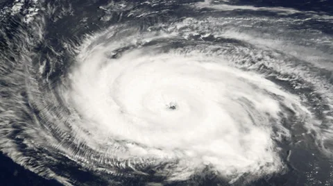 Hurricane viewed from space Stock Footage 32303806