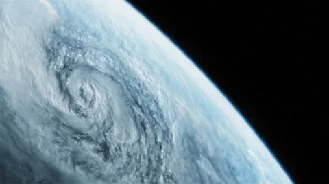 Hurricane viewed from space Stock Footage 40756461