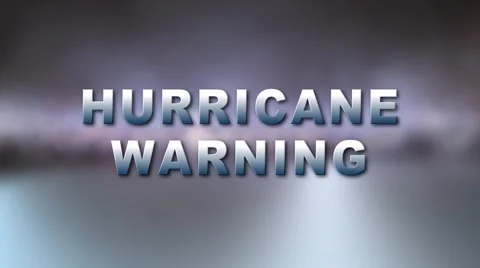 HURRICANE WARNING w Alpha Stock Footage 951365