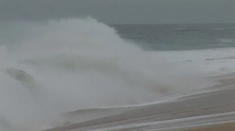 Hurricane wave Video stock 12678434