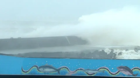 Hurricane Wave Video stock 30572541