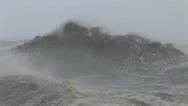 Hurricane Waves Come Ashore Stock Footage