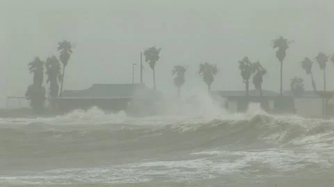 Hurricane waves Stock-Footage 12668100