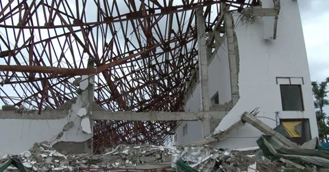 Hurricane Wind Destruction Typhoon Haiyan Philippines Stock Footage 36581471