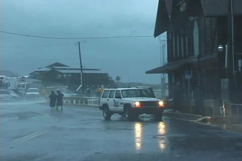 Hurricane wind &amp; rain Stock Footage 24534041