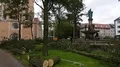 Hurricane Xavier storm damage several fallen trees in Brunswick - Braunschweig 4k or 4k+ Resolution