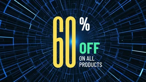 Hurry! 60% Off Mega Sale | Dynamic Grid Space Background Video stock 304028229