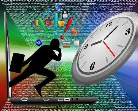 Hurry Stock-Illustration