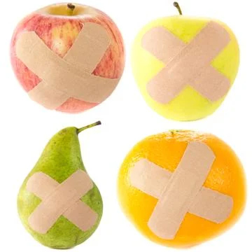 Hurt fruit Stock Photos